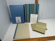 Manly Stripes Papyrus Stationery Set 20 Sheets 20 Lined Envelopes NEW