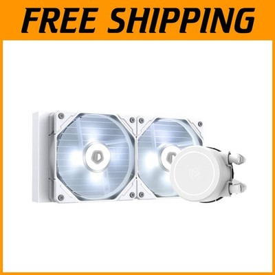 AIO Liquid Cooler 240mm White LED Fans#