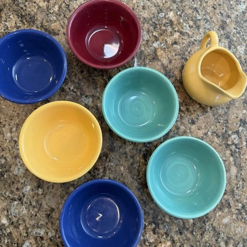 Vintage Bauer Pottery Ring Ware Dessert/Cereal  Bowls +Bonus!