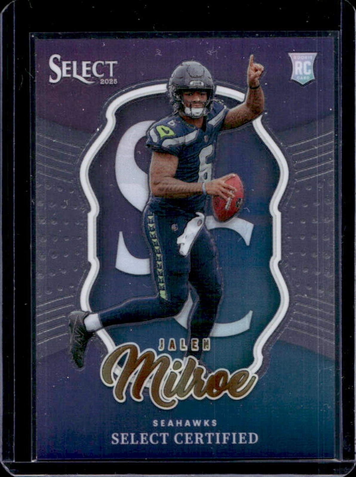 2025 Panini Select Jalen Milroe Certified Rookies RC Rookie #13 Seahawks