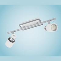 Weiß Chrom Moderne Spot Strahler Reflektor 800Lm 2X5W/Gu10 39X7 [Cm]