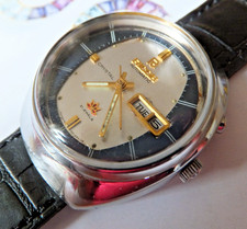 Orologio automatico giapponese originale quadrante bicolore 36mm anni 70 di Ricoh - revisionato