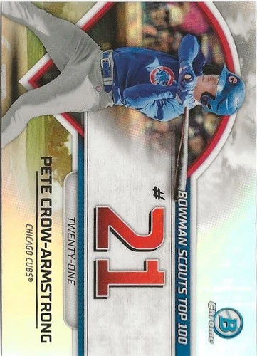 Pete Crow-Armstrong 2023 Bowman Chrome Pete Crow-Armstrong Refractor