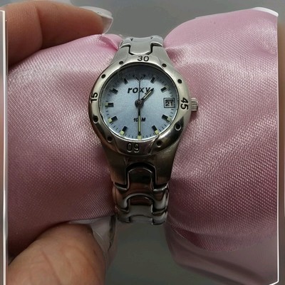 Vintage RARE Blue Faced Womens Roxy  Working Watch One Owner