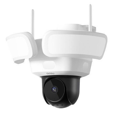 Flutlicht Überwachungskamera Außen - 3K UHD fest verdrahtet Cam mit Flutlicht