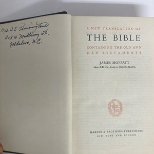Moffatt Bible | eBay