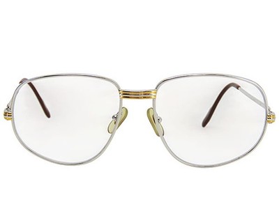 Cartier Brille Trinity Sonnenbrille Gestell in Silber Gold Farbe für Herren