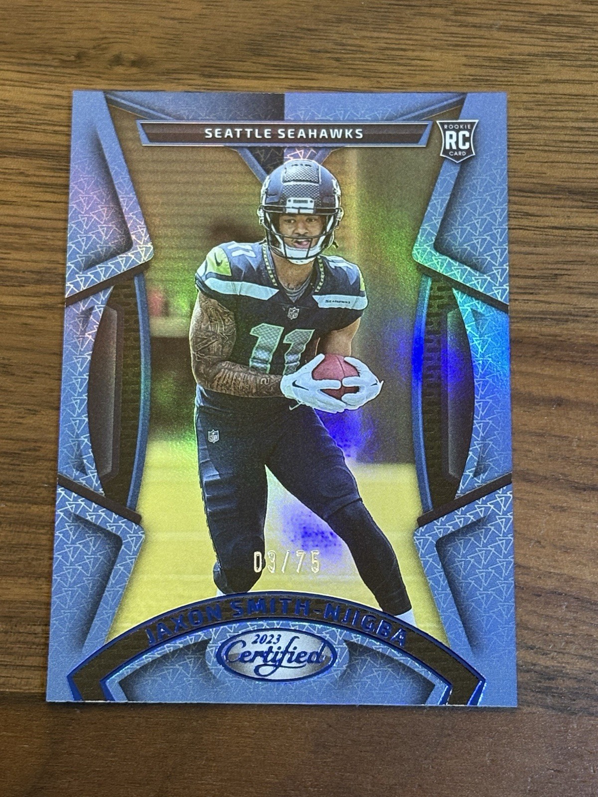 2023 Panini Certified JAXON SMITH-NJIGBA Blue Mirror /75 Rookie RC #112