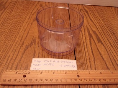 MAGIC CHEF MINI FOOD PROCESSOR MODEL MCFP1 CLEAR 1.5 WORKING BOWL