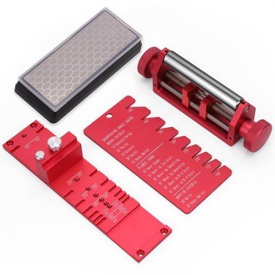 Chisel Sharpening Jig with Diamond Sharpening Stone 400# 1000# Grit,Honing Gu...