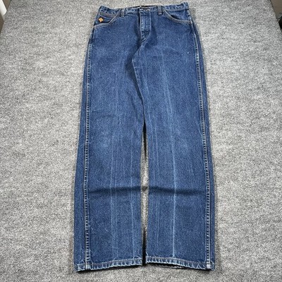 Wrangler Jeans Mens 32x34 Blue FR13MWZ Cowboy Cut Flame Resistant Western Work