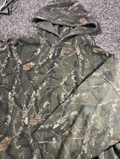 No Boundaries Oversized Fit Camouflage Hoodie Long Sleeve Green Brown Beige