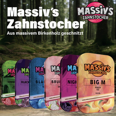 Massiv s Zahnstocher mit Geschmack | Aromatische Toothpicks | von Al Massiva