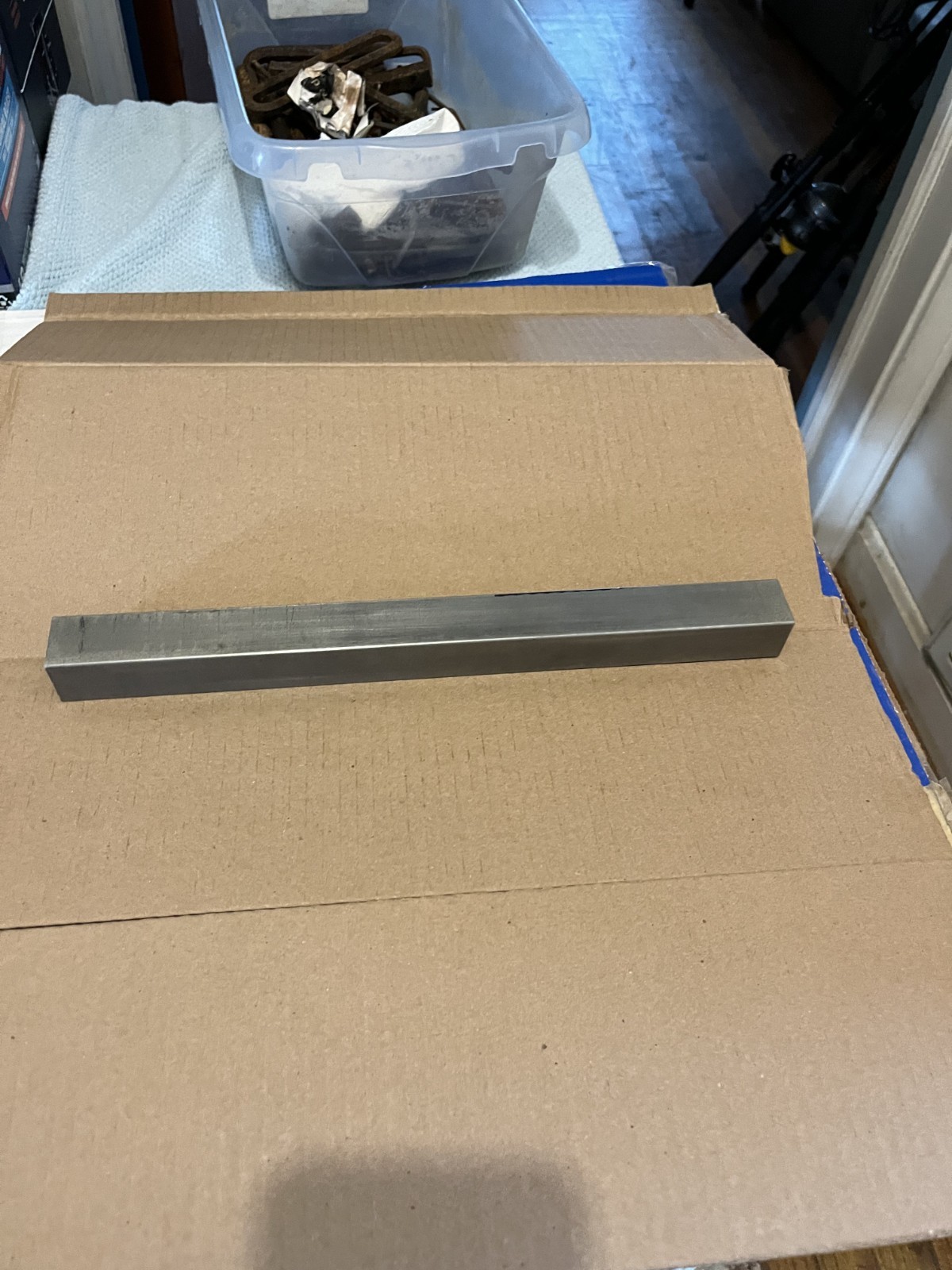 1" 1018 Cold Drawn Steel Square Bar Stock x 12" Length ,
