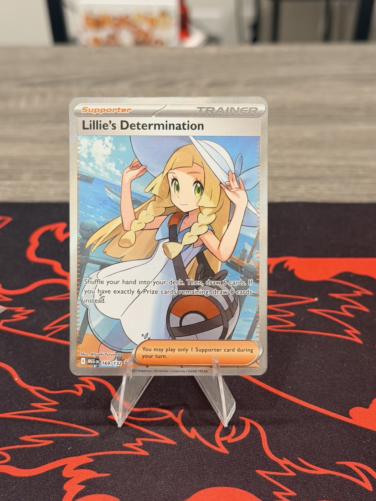 Pokémon Lillie's Determination 169/132 Ultra Rare Full Art Holo Trainer English