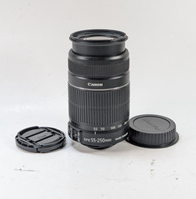 Canon EF-S 55-250mm f/4-5.6 IS II Lens w/ Caps - Excellent Tested