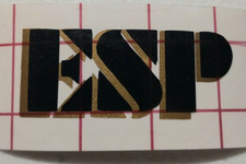 ESP Two Color Headstock Logo - Vinyl Die Cut Decal Guitar Project Replacement