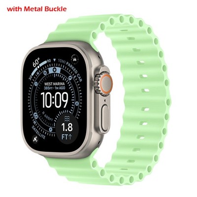 Ocean Armband Silikon Band für Apple Watch 11 10 9 8 7 6 44/45/46/49mm Ultra 3 2