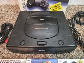 Sega Saturn USA Console Complete in Original Box CIB TESTED WORKING