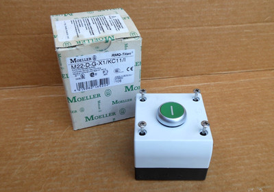 MOELLER Gehäuse Drucktaste grün, M22-D-G-X1/KC11/I, 216522, NEU, OVP