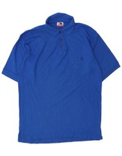 Camisa polo Americanino para hombre grande azul algodón BB02