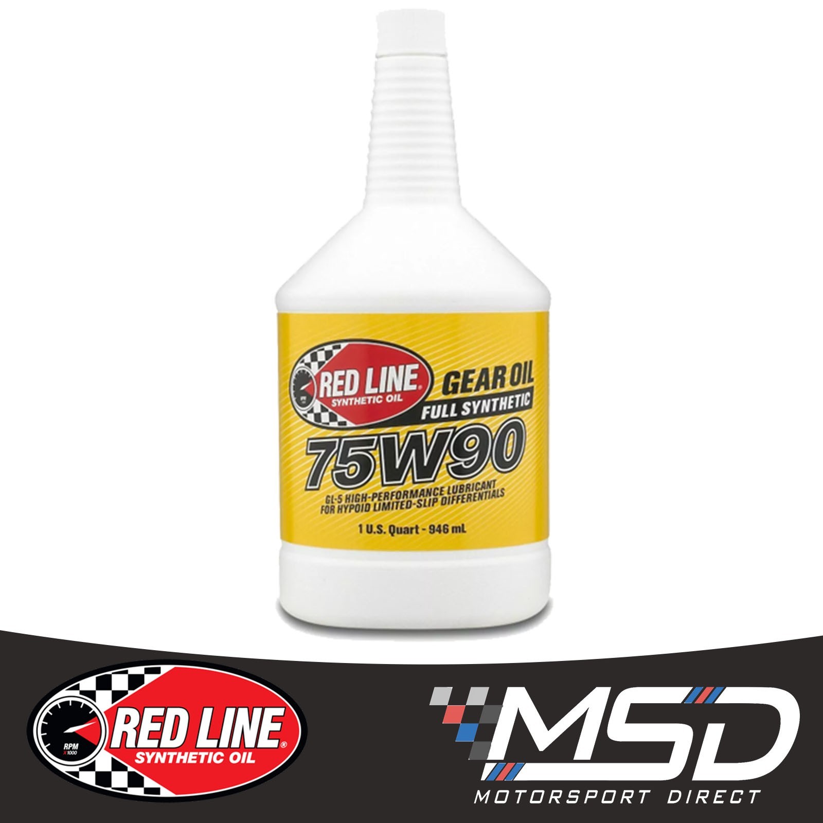 Red Line 75W90 Limited Slip Diff Differential Transmission Gear Oil 57904 946ml