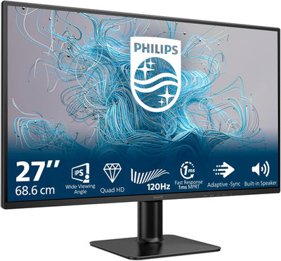 Philips 27E2N2500 27 Zoll QHD Monitor, 120Hz, IPS, 1Ms MPRT Adaptive Sync HDR10