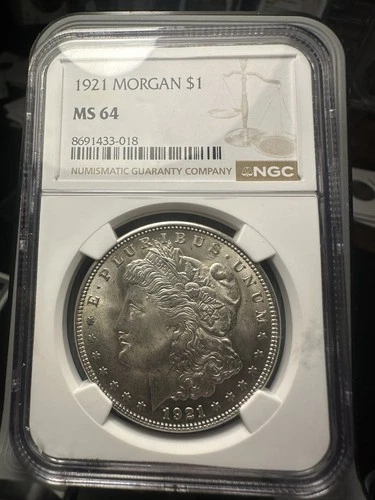 1921 Morgan Dollar $1 MS 64 NGC
