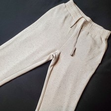 Varley Women's Size M Slim Cuff Pant 25" Doublesoft Ivory Fleck VAR01713