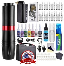 PROFESIONAL Maquina De Tatuaje Kit Para Tatuar Tattoo Rotativa Pluma Inalambrico