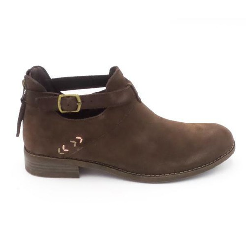 Skechers Buckle Ankle Boots Sepia Brown 