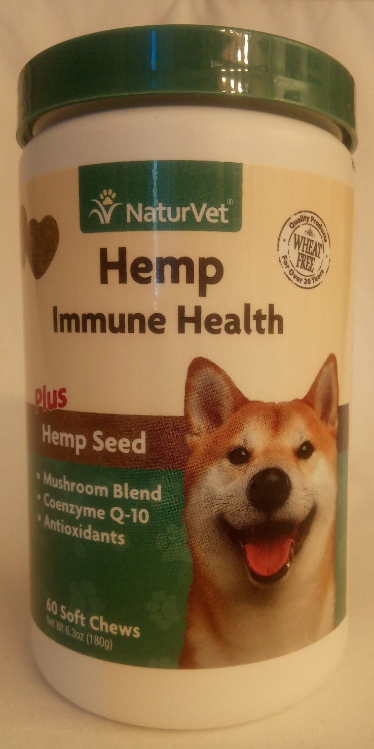 naturvet hemp quiet moments plus hemp seed dog soft chews