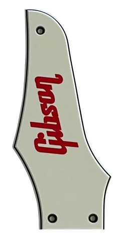 Parts Guitar Pickguard For Gibson Firebird "Logo"Truss Rod Cover 3 Ply Parchment