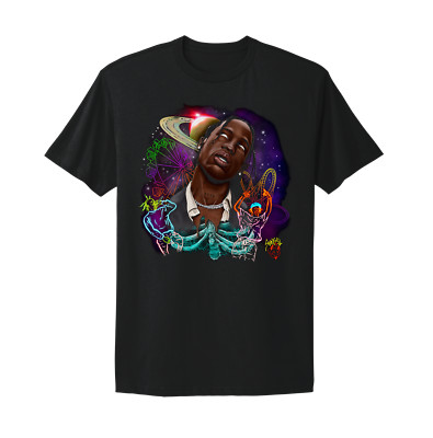 Travis Scott Astroworld Cactus Jack, I can Fly Black T-Shirt