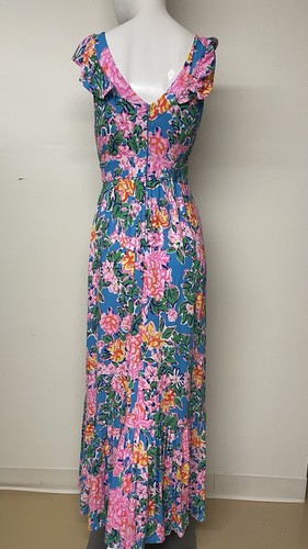 LILLY PULITZER GR 2 VYRA MAXIKLEID MEHRFARBIG GEBLÜMT - Bild 5 von 9