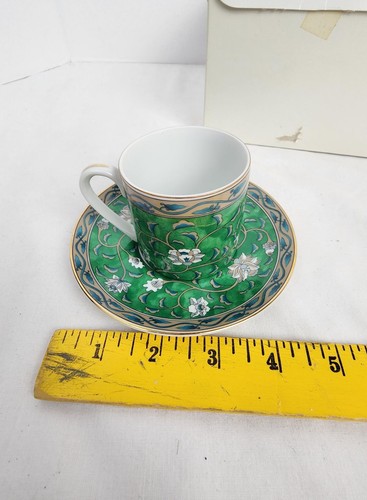 Etude Hand Decorated Ceramic Tea Cup w/ Saucer & Box - New in Box, Vintage - Picture 7 of 8