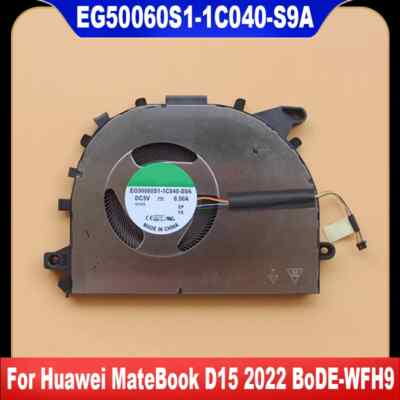 EG50060S1-1C040-S9A For Huawei MateBook D15 2022 BoDE-WFH9 CPU Cooling Fan