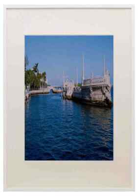 562023 Great Stone Barge Coconut Grove A3 A4 gerahmter Druck Bild