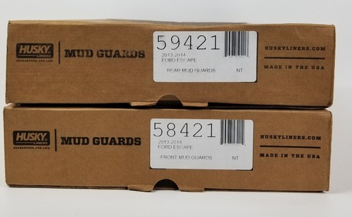 Husky Liners Mud Guards Ford Escape 2013 2014 Front and Rear - Picture 8 of 9