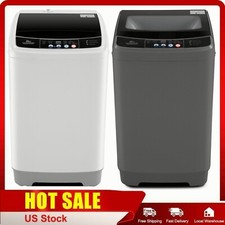 Washing Machine 15.6Lbs/17.8Lbs Full-Automatic Portable Washer with Drain Pump