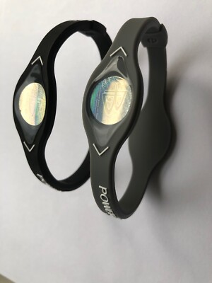 PCS GREY BLACK Power Balance Energy Health Band Bracelet XS,S