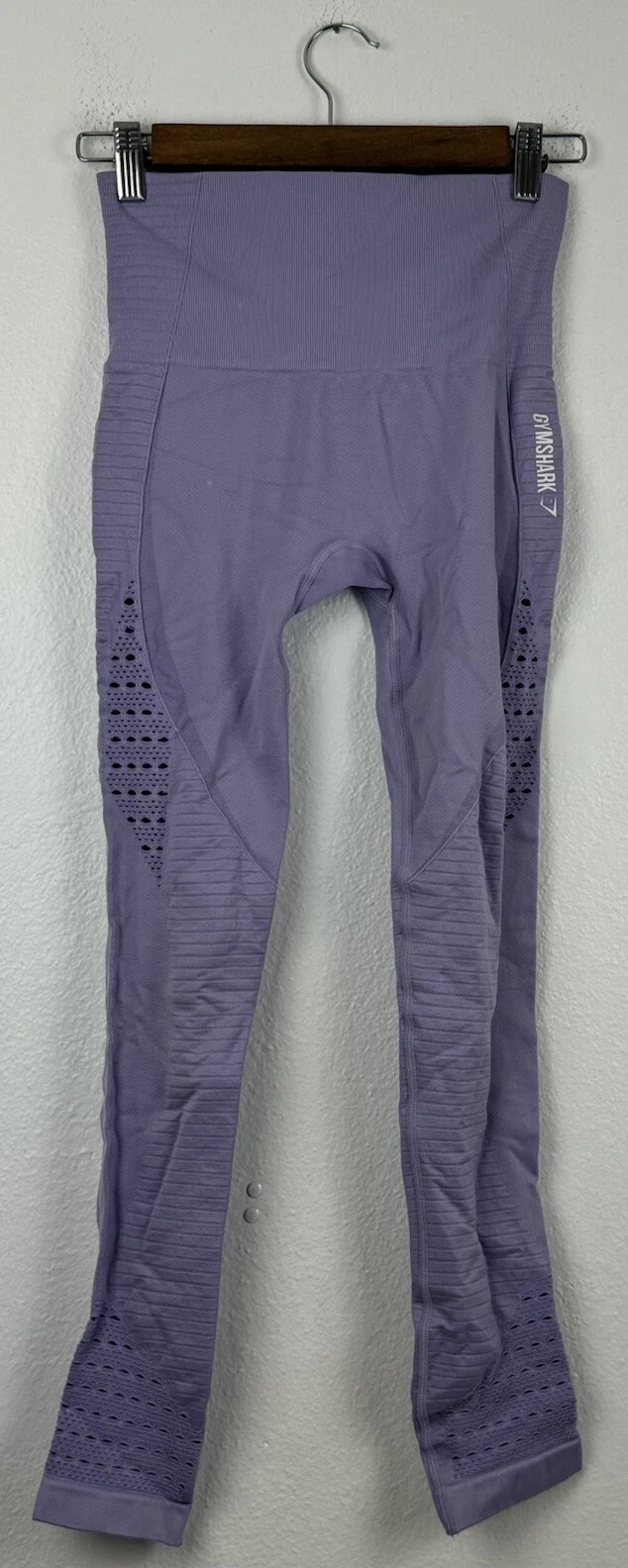 gymshark high waisted seamless perforated running leggings