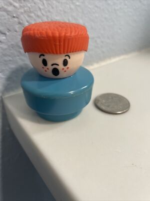 Vintage Fisher Price Little People CHUNKY SURPRISE ROLLER COASTER BOY 1990 Rare!