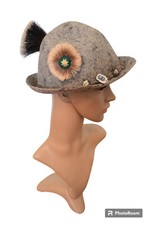Münchner Lodenhut Wanderhut Jägerhut Filzhut Trachtenhut Gamsbart Gr. S = 53 cm