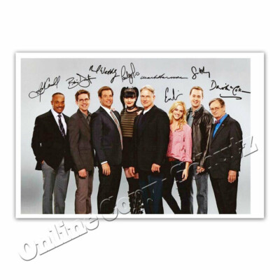 NCIS Cast - Navy CIS Cast mit Mark Harmon, Pauley Perrette  -  Autogrammfoto  