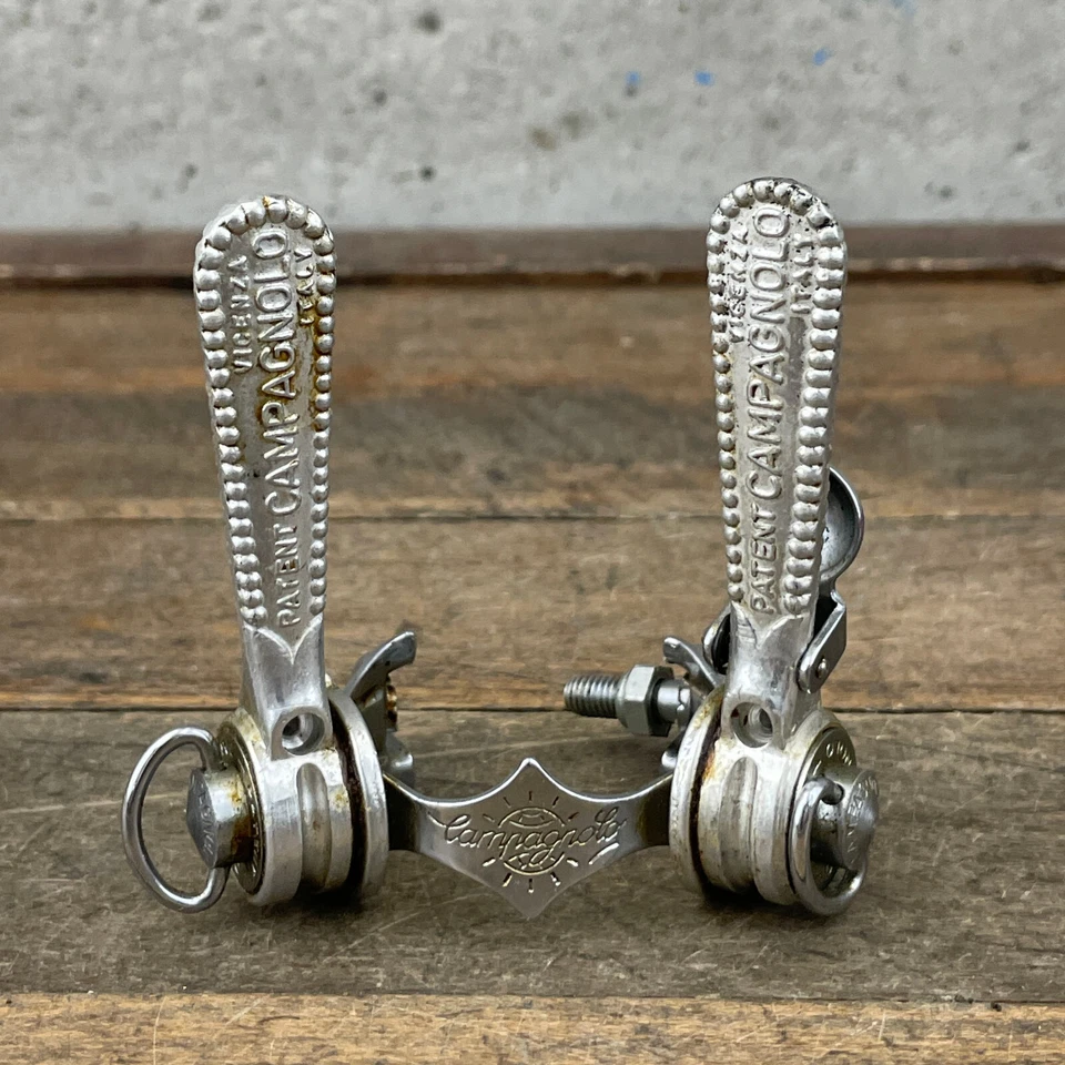 Juego de palanca de cambios vintage Campagnolo PortaCatena Porta Catena soporte de cadena palanca de cambios Foto 2 de 4