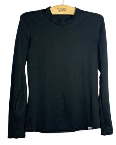 Medium M 4 6 8 Patagonia Capilene 2 Long Sleeve Light weight Base Layer Black - Picture 3 of 12