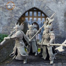King's Guards Human Fighter Spear Halberd Miniature D D DnD