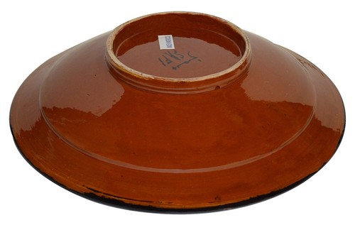 Moroccan Ceramic Plate Salad Pasta Bowl Serving Handmade Wall Hanging 10" Medium - Picture 4 of 5