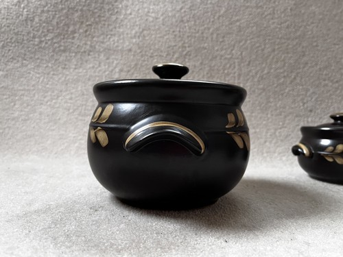 Set Of 3 Denby Bakewell Small Lidded Soup Bowls with Large Serving Soup Bowl - Picture 6 of 13